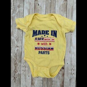 Made In America With Russian Parts Unisex Baby Infant Bodysuit